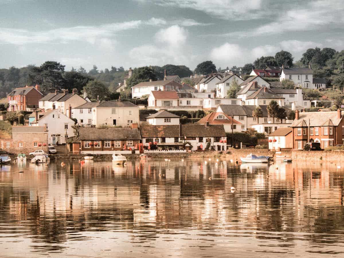Looking over the harbour at Teignmouth in Devon