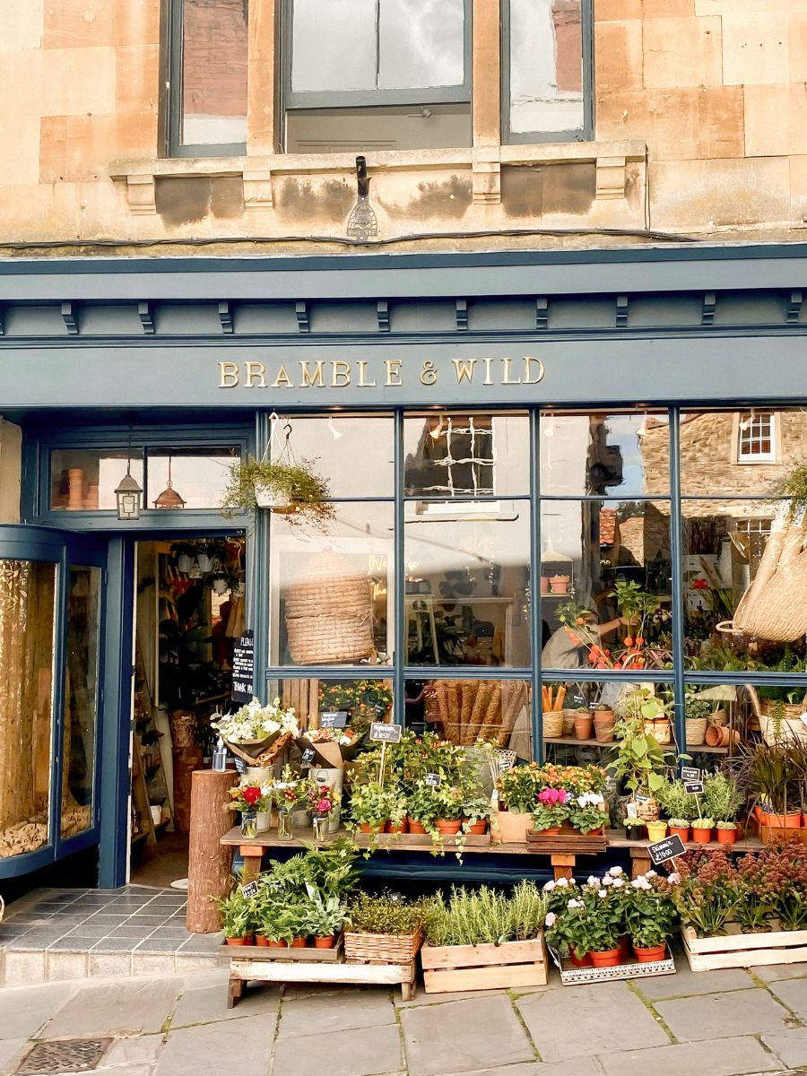 The shop Bramble & Wild in Frome, Somerset
