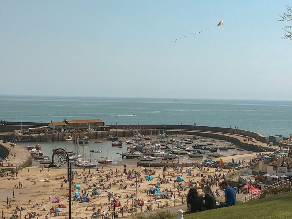 The famous Cobb and harbour at Lyme Regis, Dorset