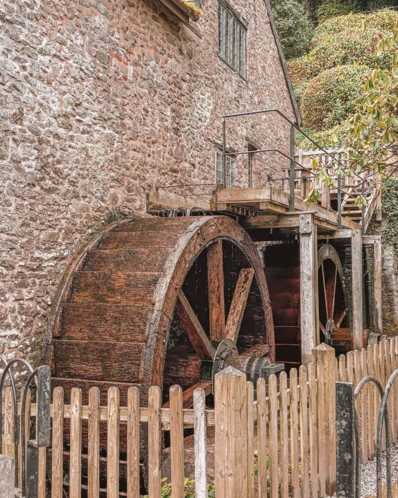 The Dunster watermill, one of the oldest working mills in the UK
