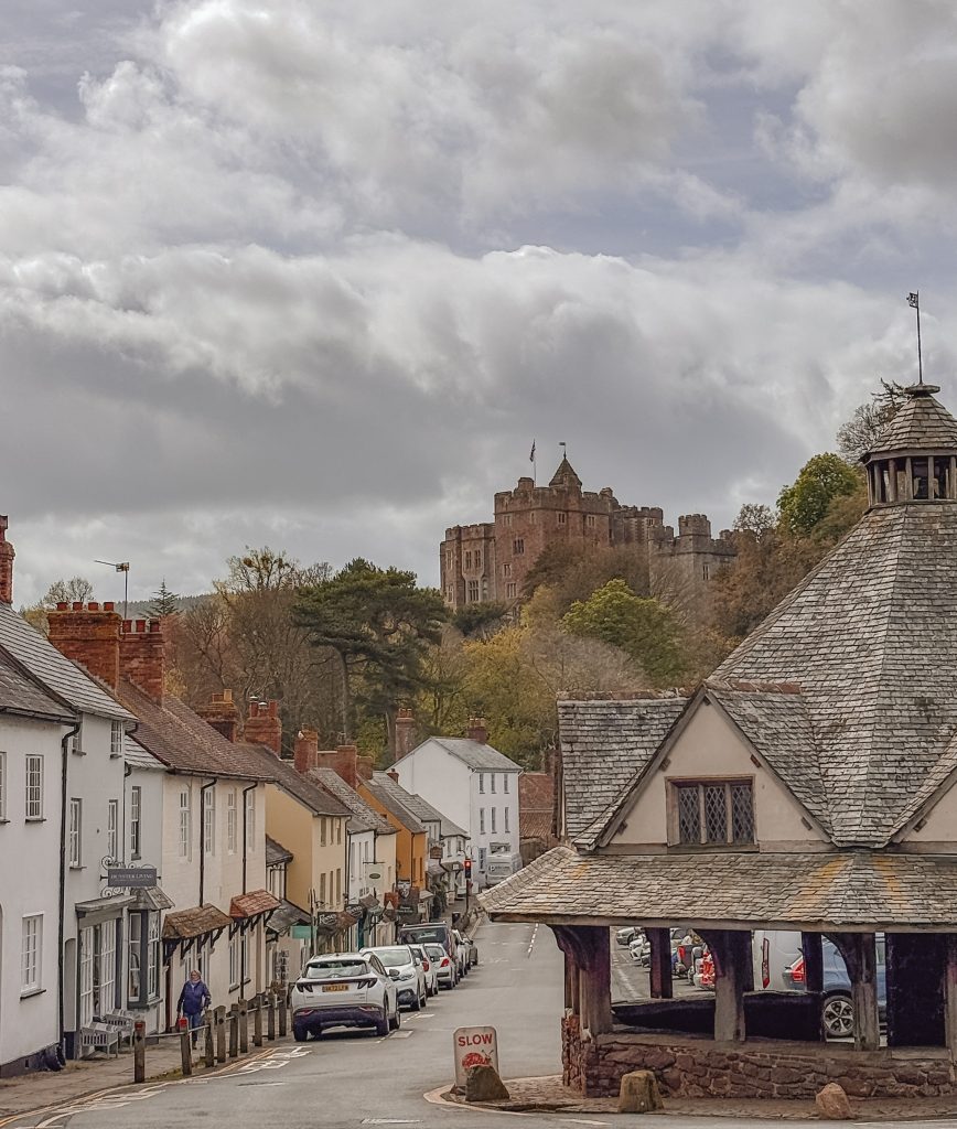 Dunster Castle overlooking the High Street