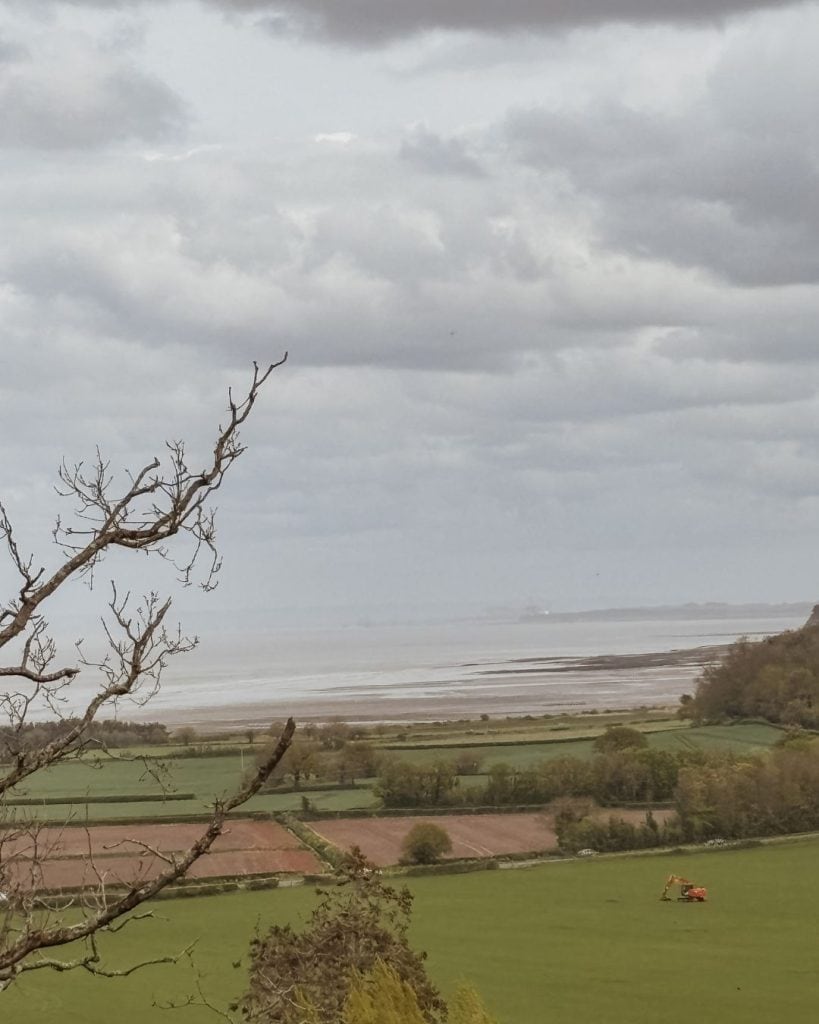 Dunster beach taken from Dunster Castle