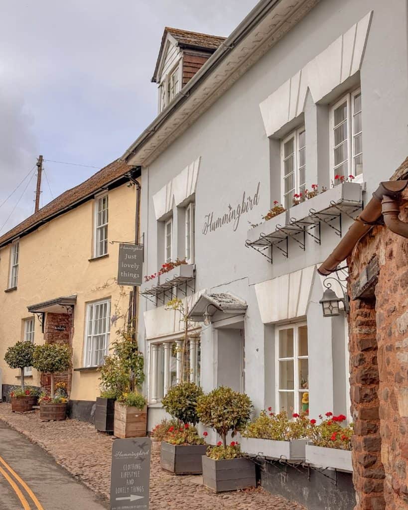 The beautiful homes and interiors shop, Hummingbird, in Dunster, Somerset
