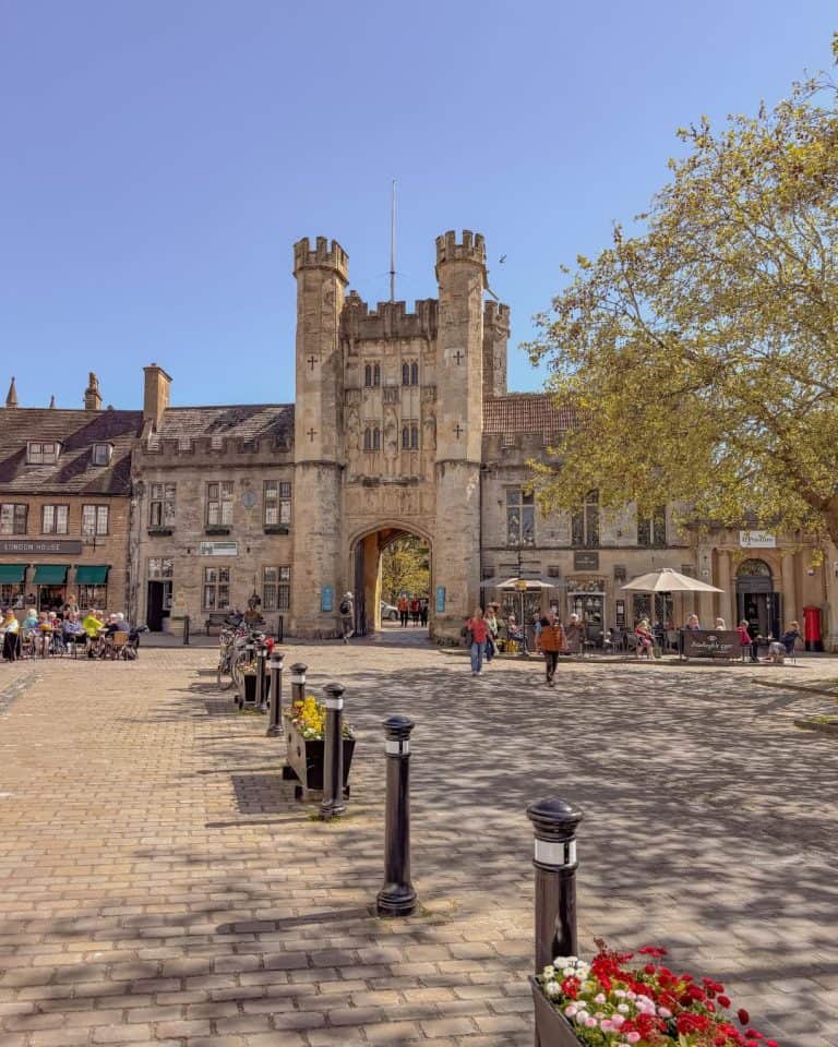 The Market Square in Wells, Somerset