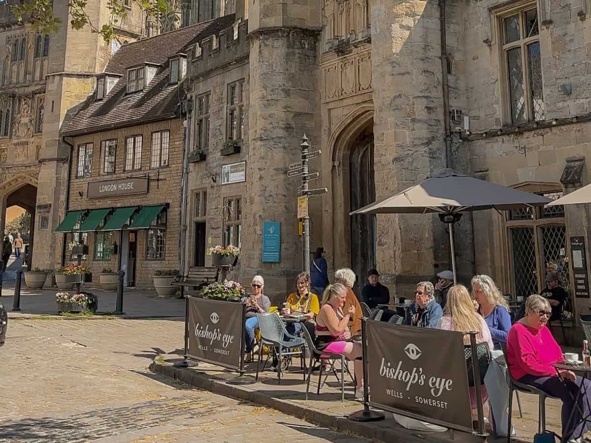 The Bishop's Eye cafe and wine bar - the perfect spot in Wells, Somerset