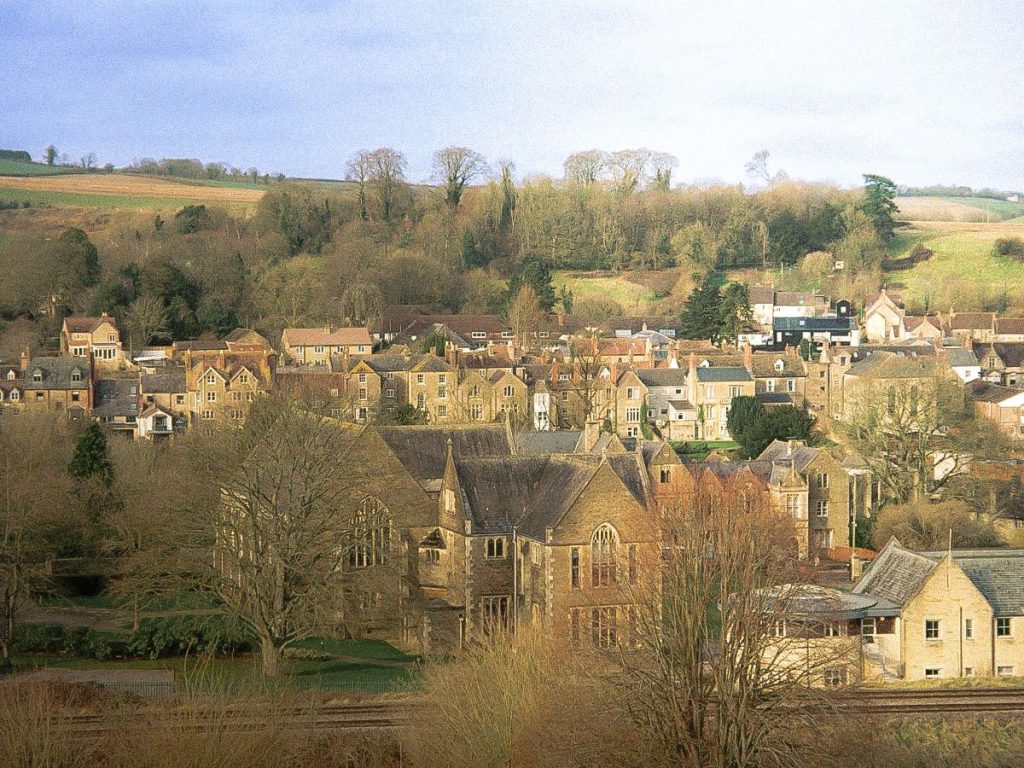 A lovely view overlooking Bruton in Somerset