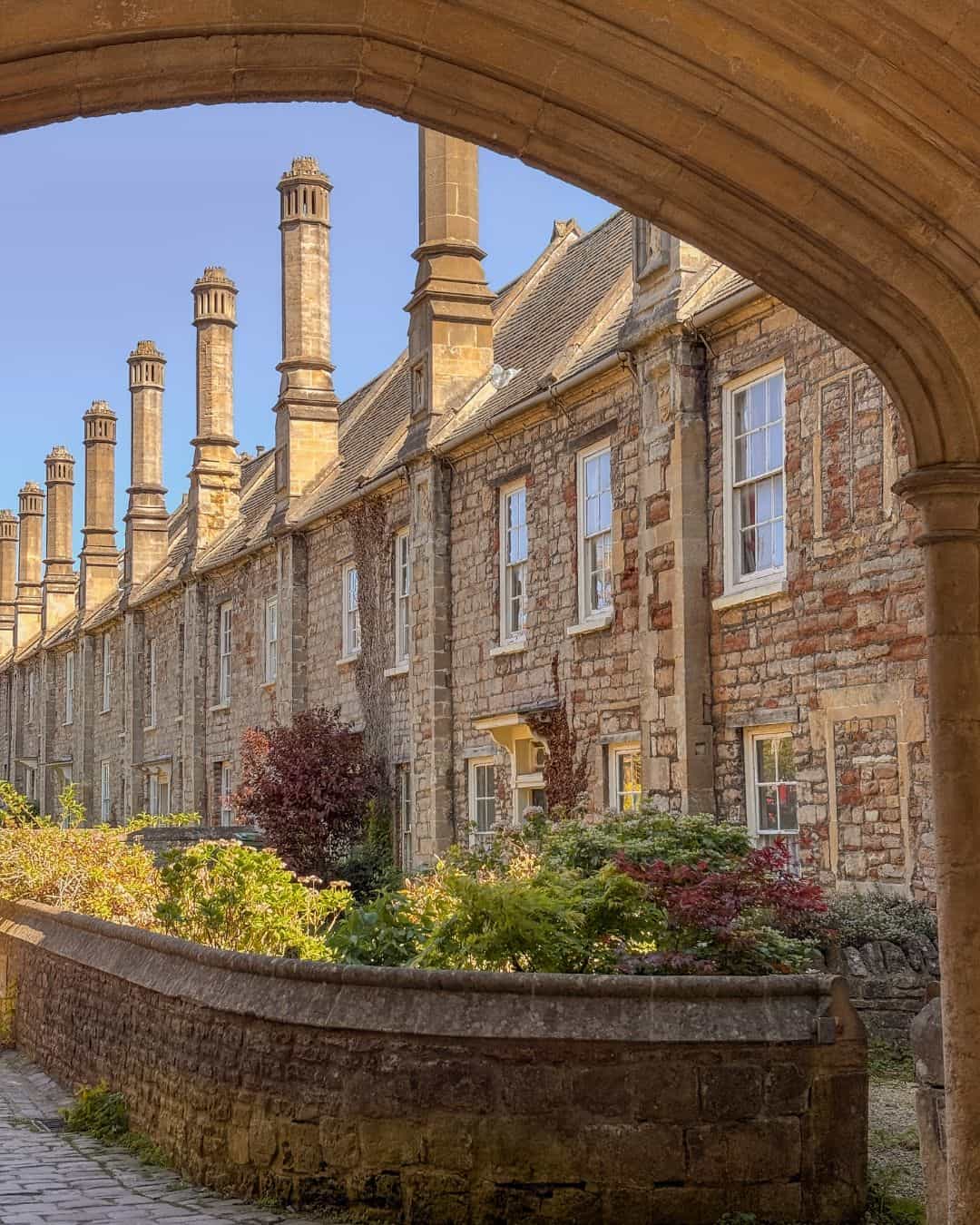 The beautiful Vicar's Close in Wells Somerset