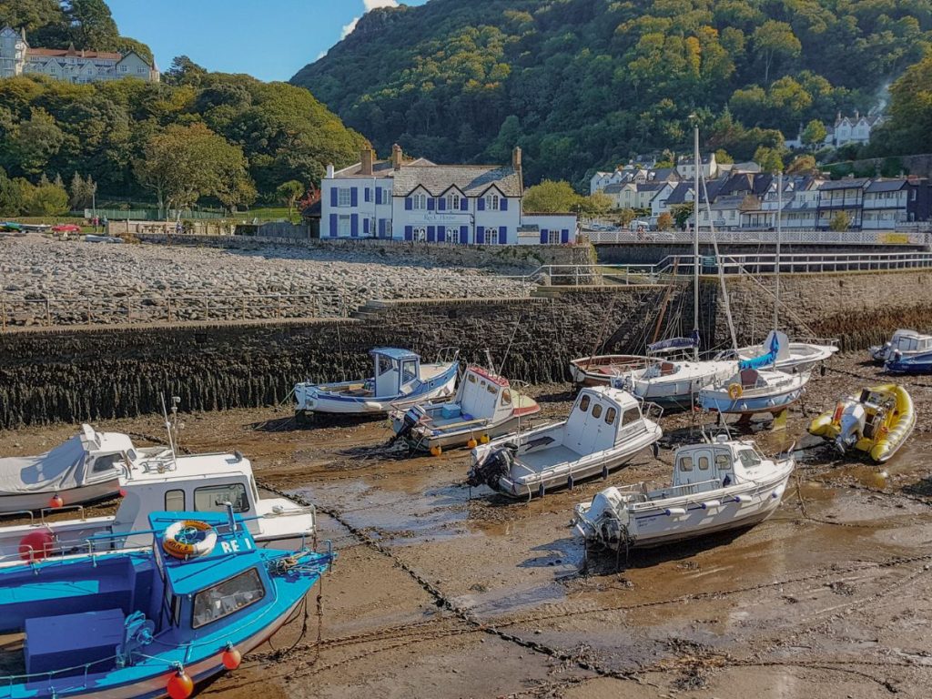The boats in Lynmouth Harbour, Devon