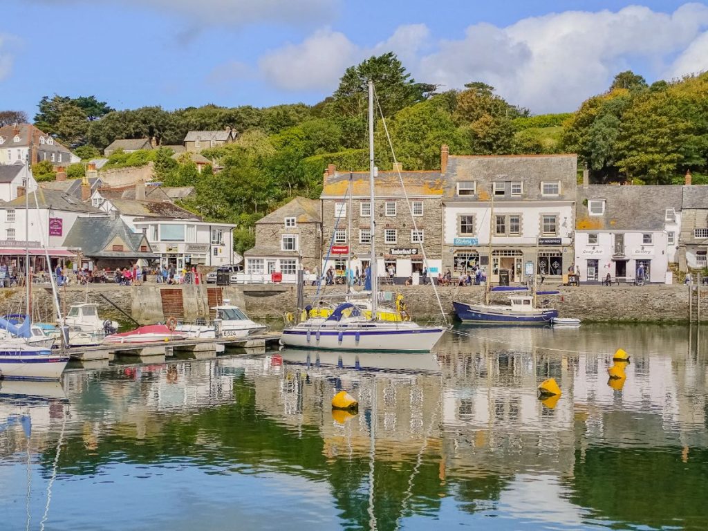 The harbour and boats at Padstow, Cornwall